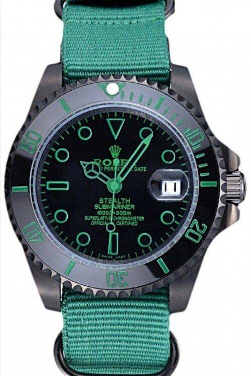 Rolex Stealth Submariner Green Nylon Strap 622009